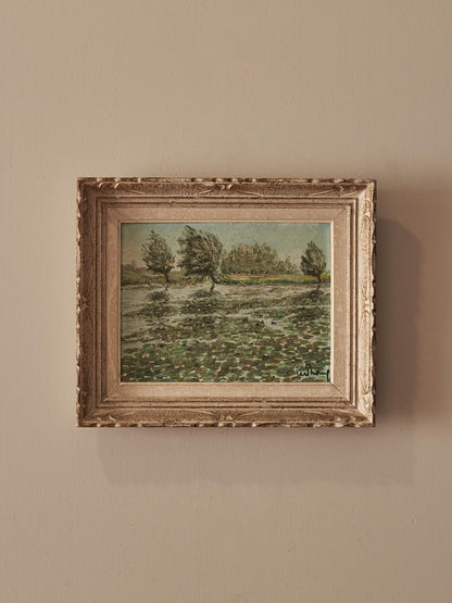 Mid-century French oil painting