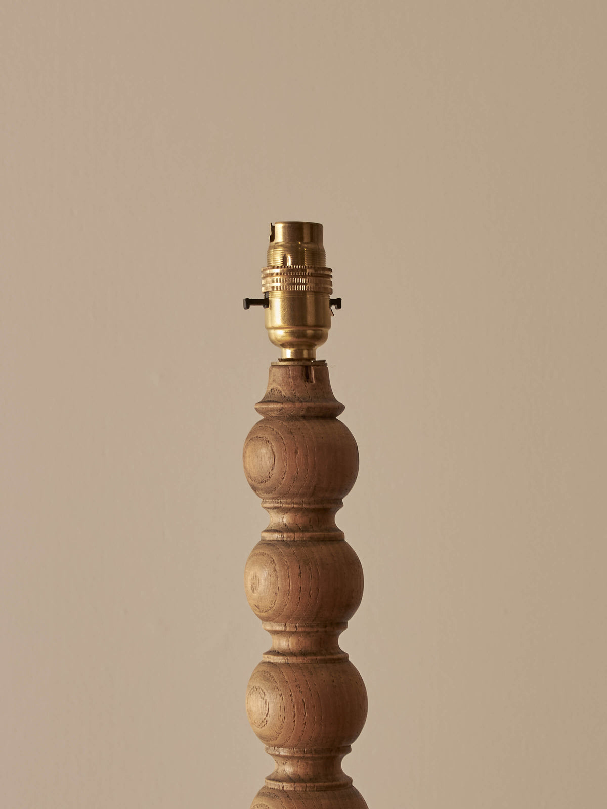 Vintage ash bobbin floor lamp