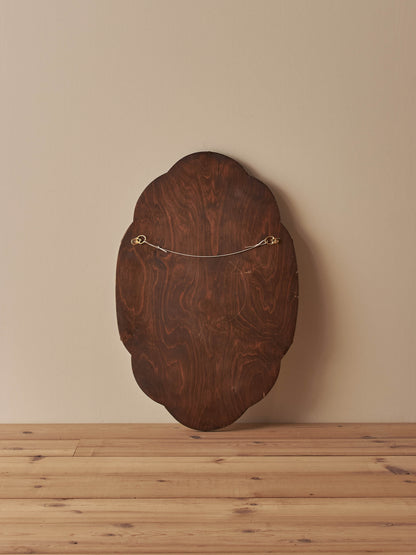 Mid-century scalloped mirror