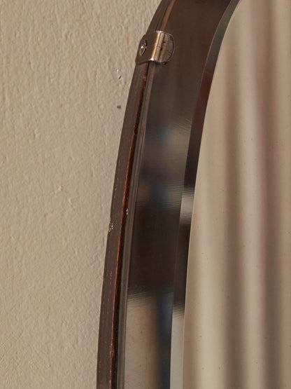 Mid-century scalloped mirror