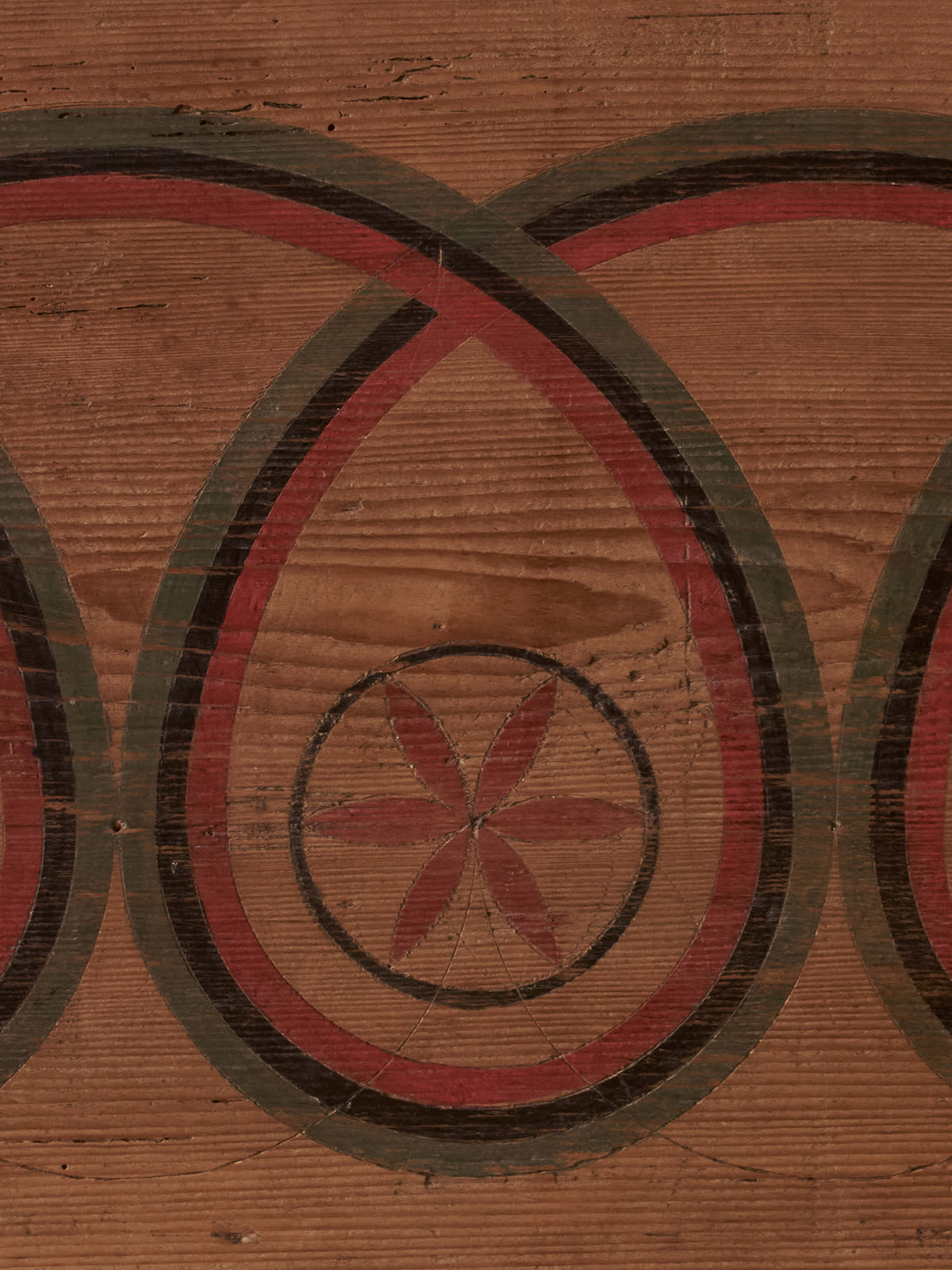 18th century antique folk art pine and oak chest