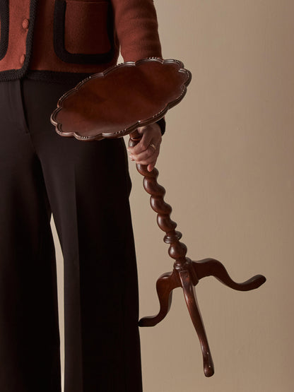 Edwardian barley twist wine table