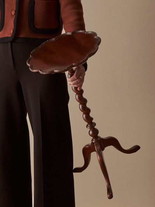 Edwardian barley twist wine table