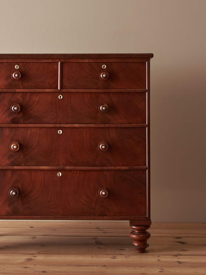 Victorian mahogany chest of drawers