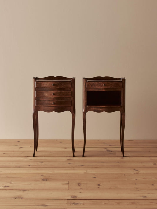 Pair of French vintage bedside tables