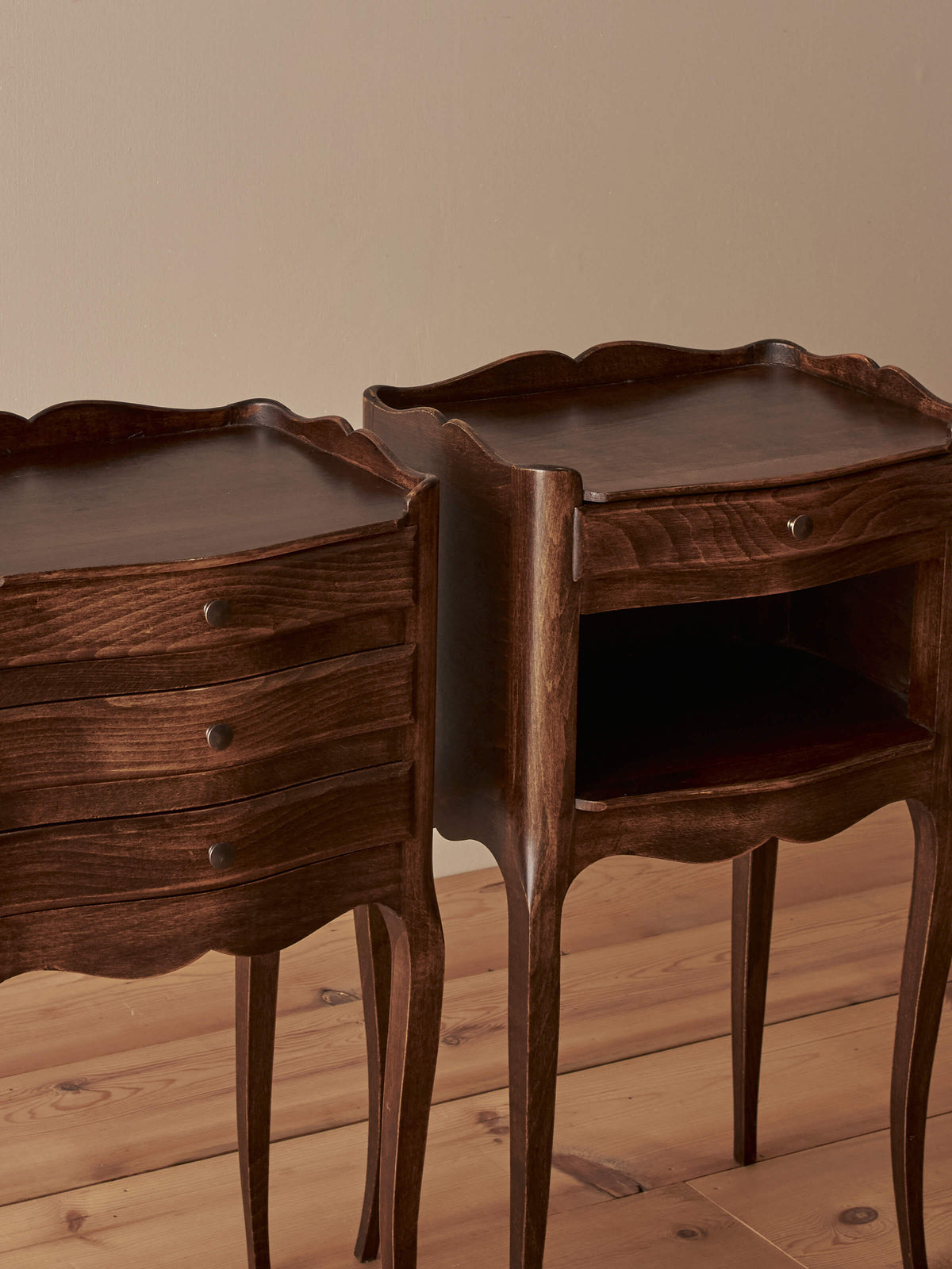 Pair of French vintage bedside tables