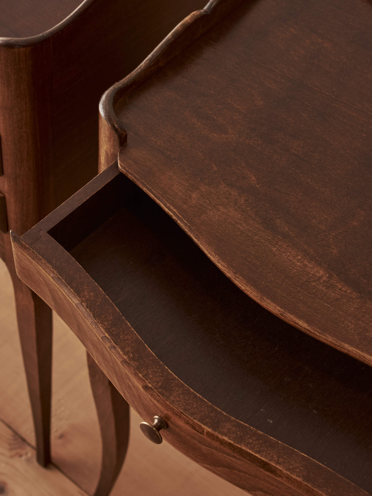 Pair of French vintage bedside tables