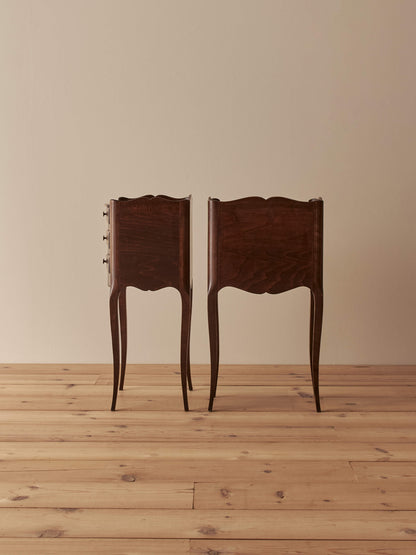 Pair of French vintage bedside tables
