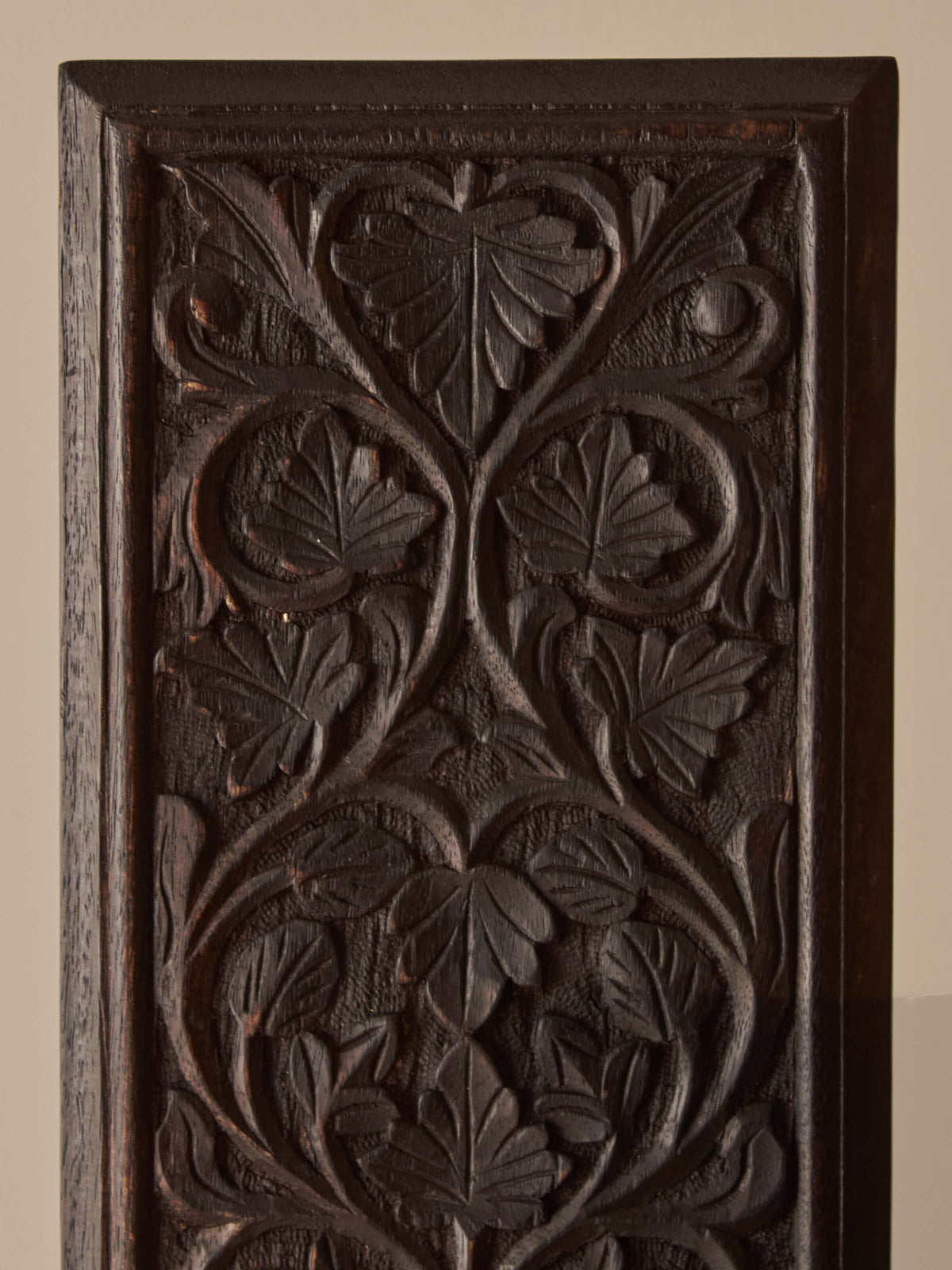 Antique oak carved panel