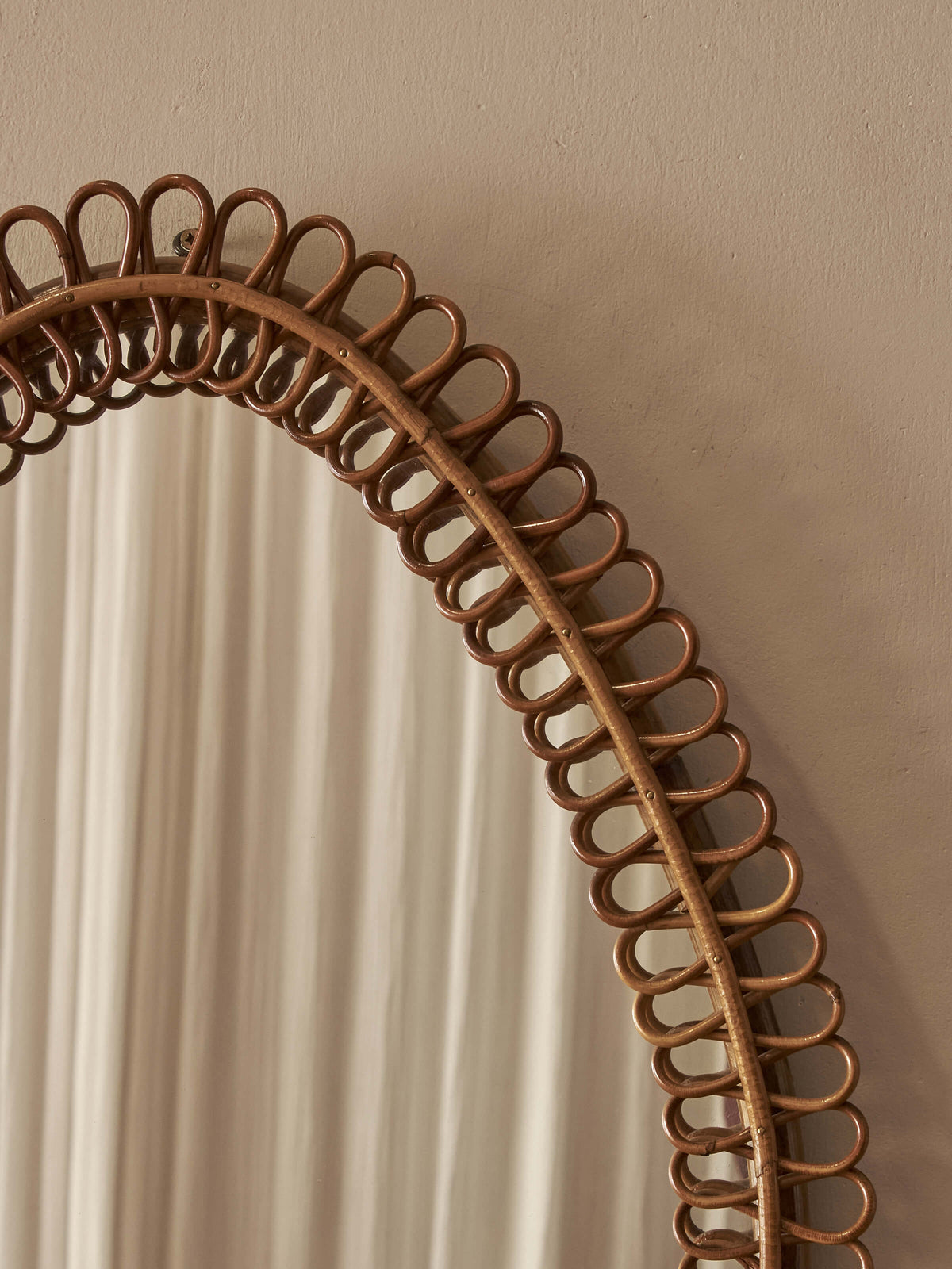Italian mid-century Franco Albini teardrop mirror