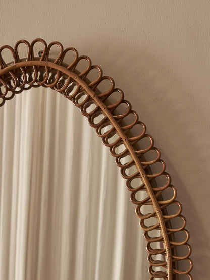Italian mid-century Franco Albini teardrop mirror