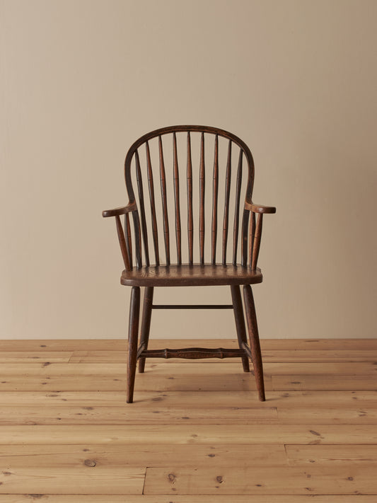 Victorian elm hoop-back chair