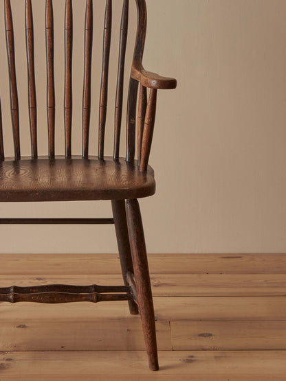 Victorian elm hoop-back chair