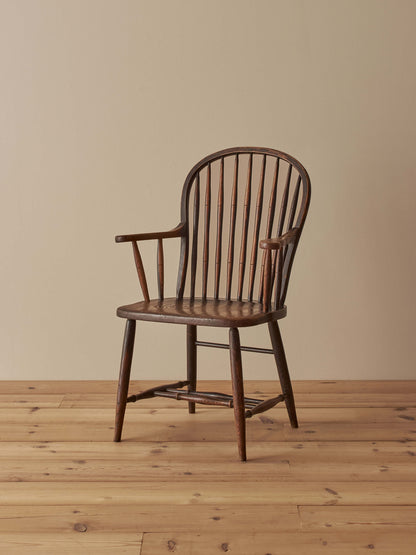 Victorian elm hoop-back chair