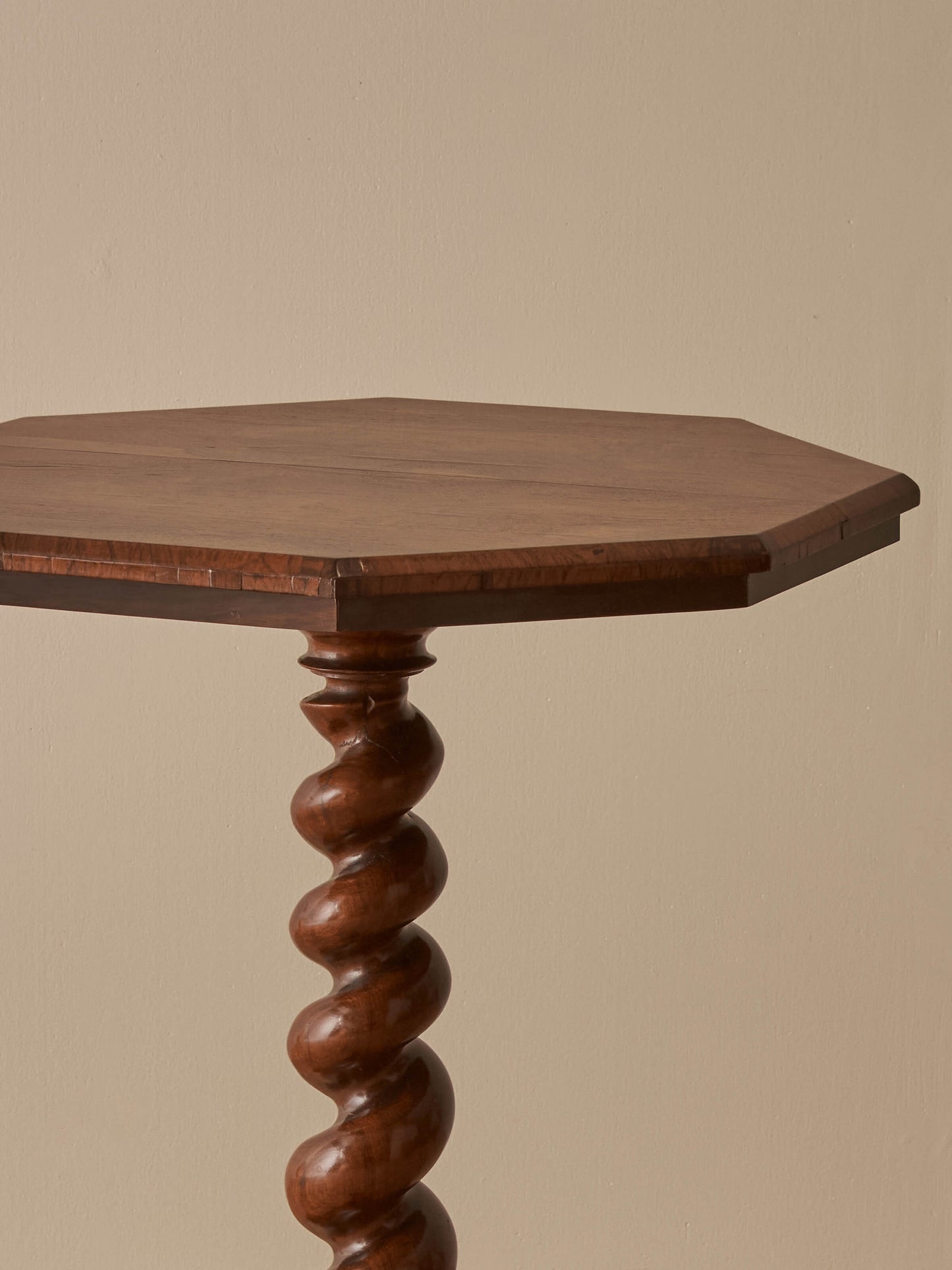 Victorian rosewood barley twist side table
