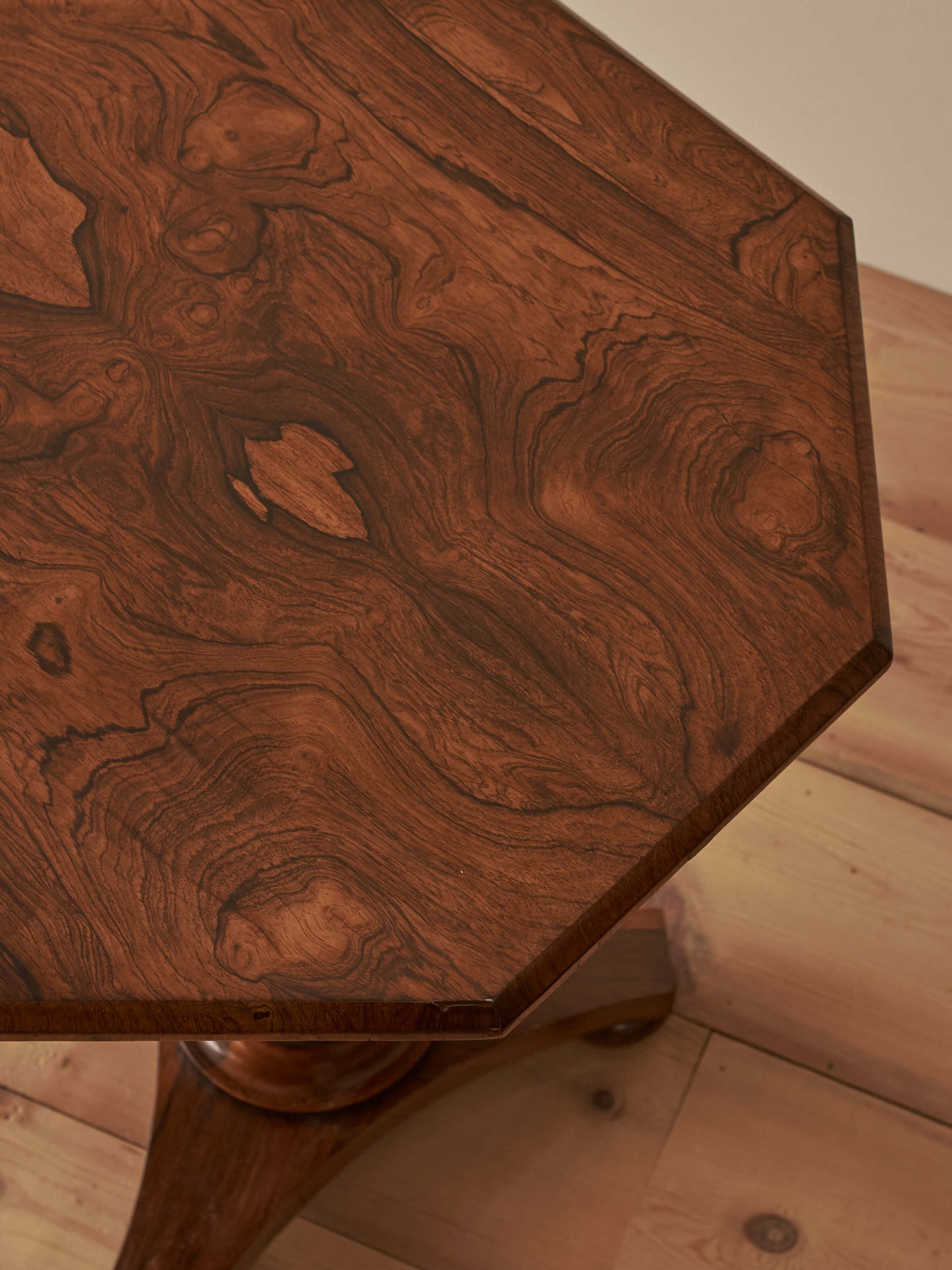Victorian rosewood barley twist side table