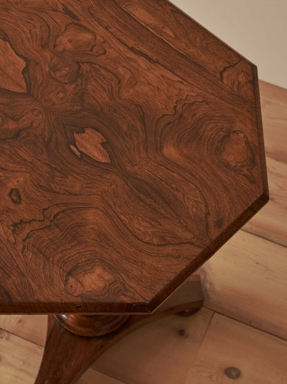 Victorian rosewood barley twist side table