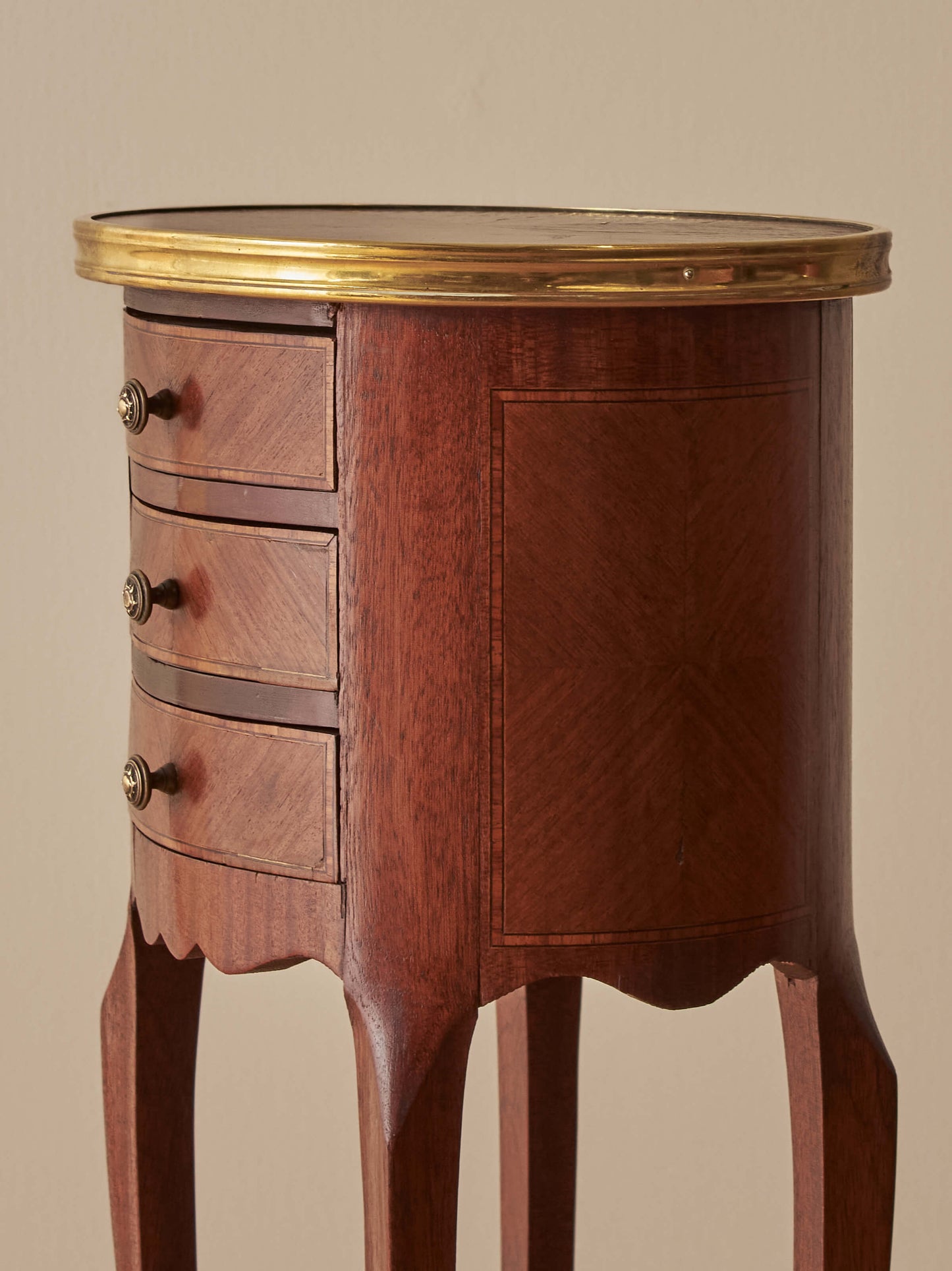 Pair of vintage French petite bedside tables