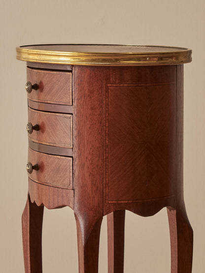 Pair of vintage French petite bedside tables