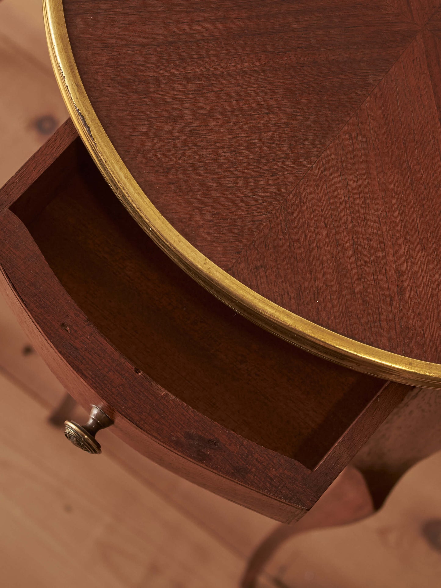 Pair of vintage French petite bedside tables