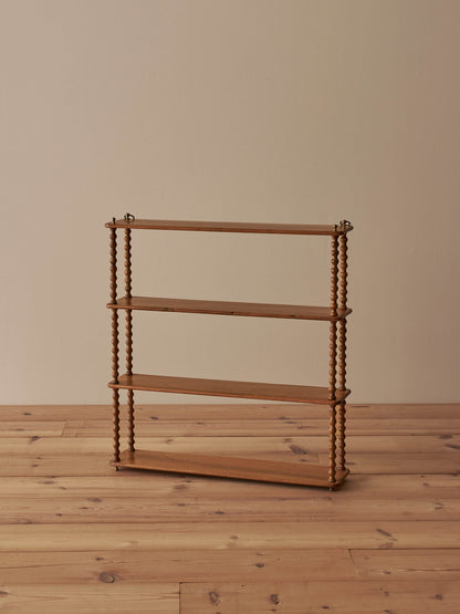 French vintage cherry bobbin shelf