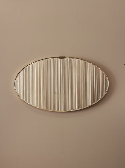 Mid-century over-mantel bevelled mirror