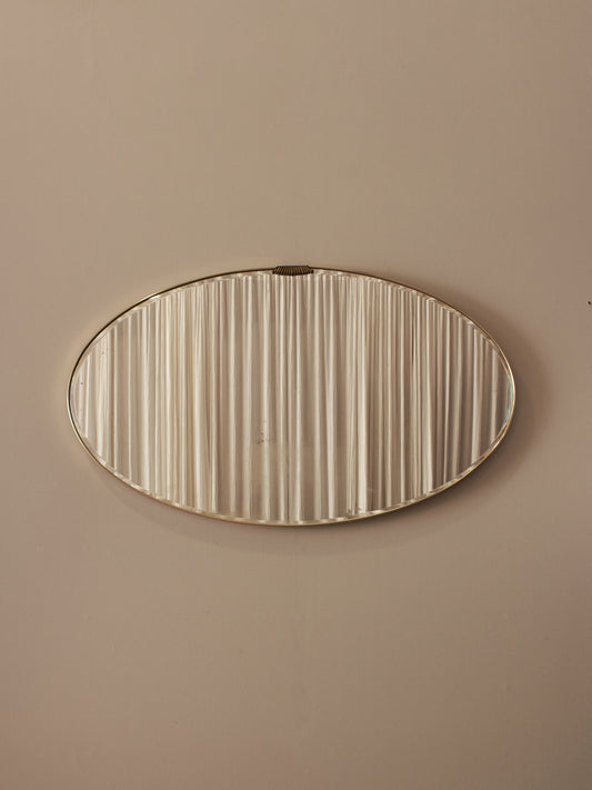 Mid-century over-mantel bevelled mirror