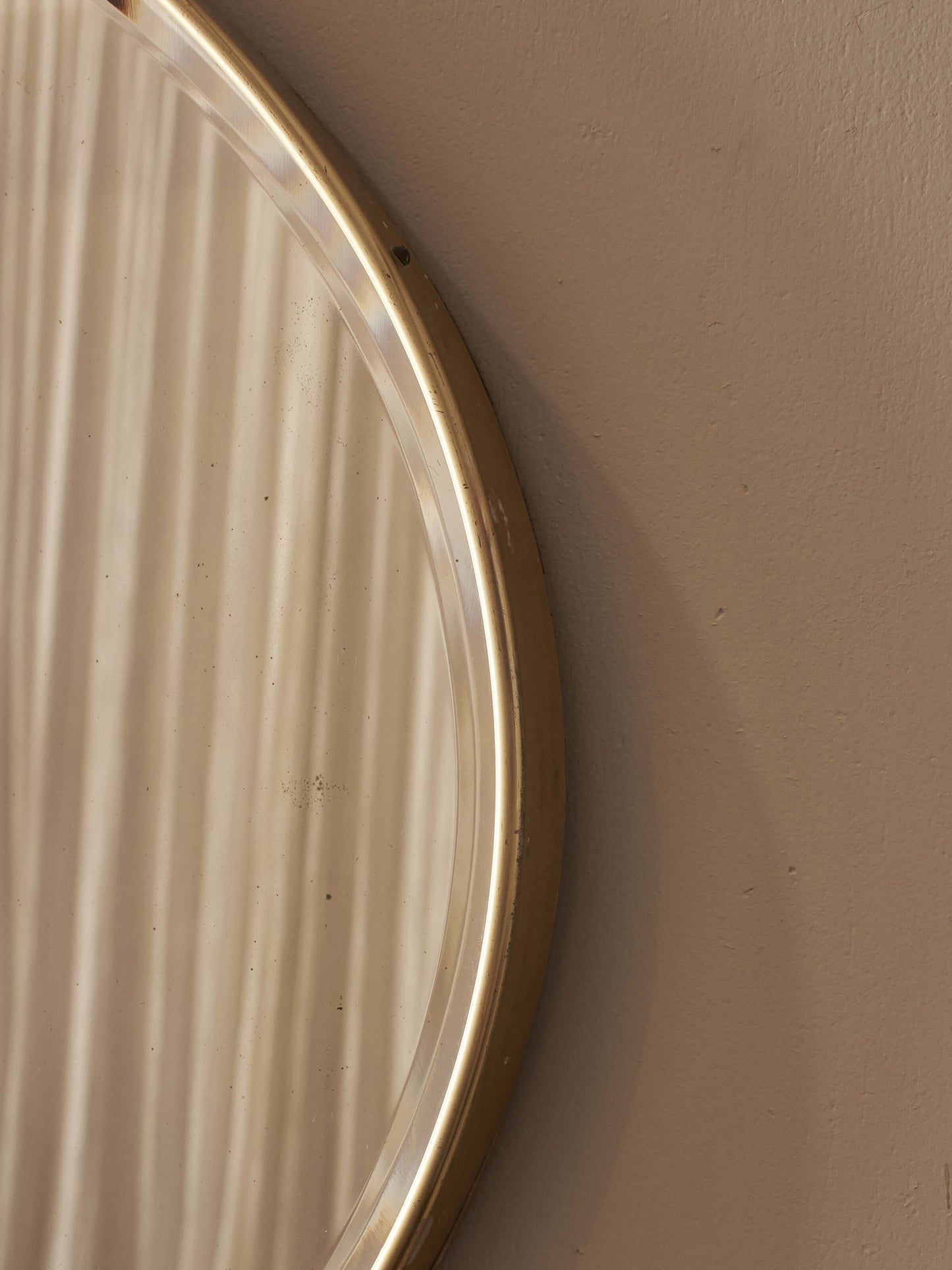 Mid-century over-mantel bevelled mirror