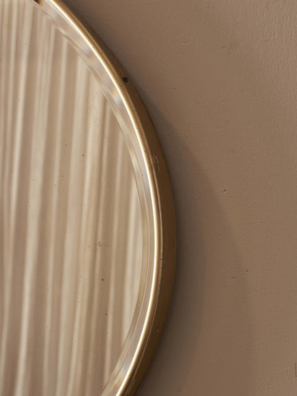 Mid-century over-mantel bevelled mirror