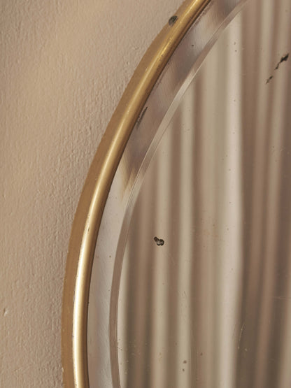 Mid-century over-mantel bevelled mirror