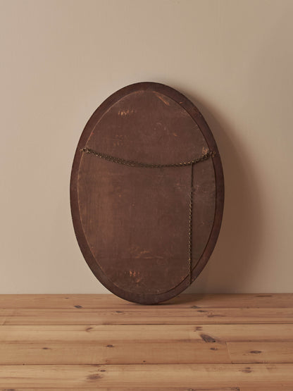 Edwardian mahogany rope twist mirror