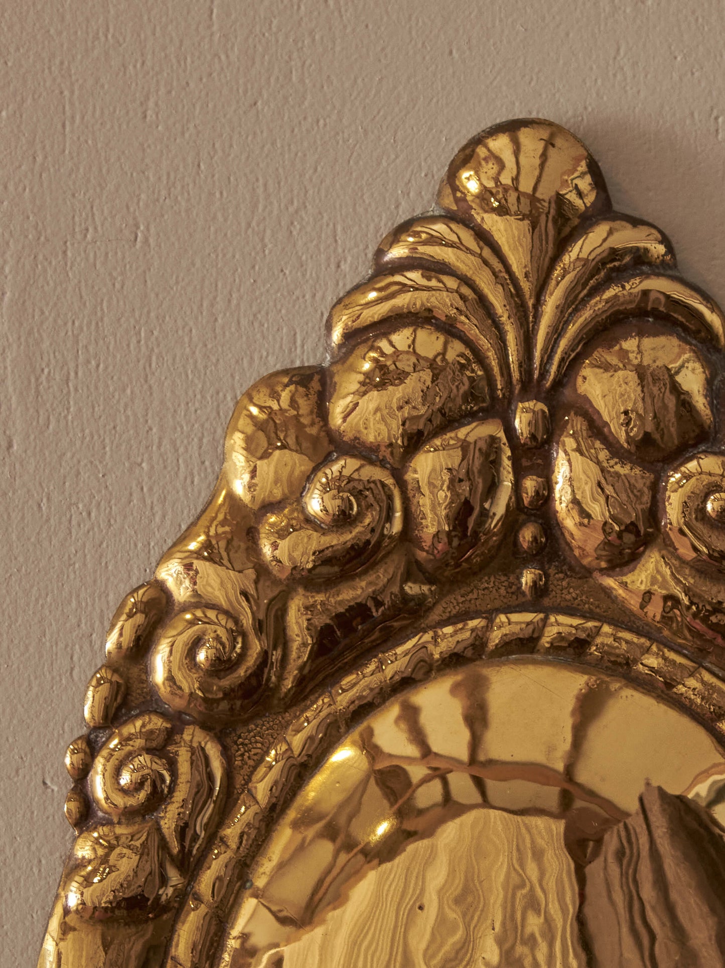 Pair of mid-century brass Swedish candle sconces