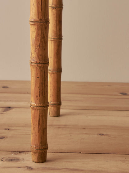 Victorian faux bamboo pitch-pine desk