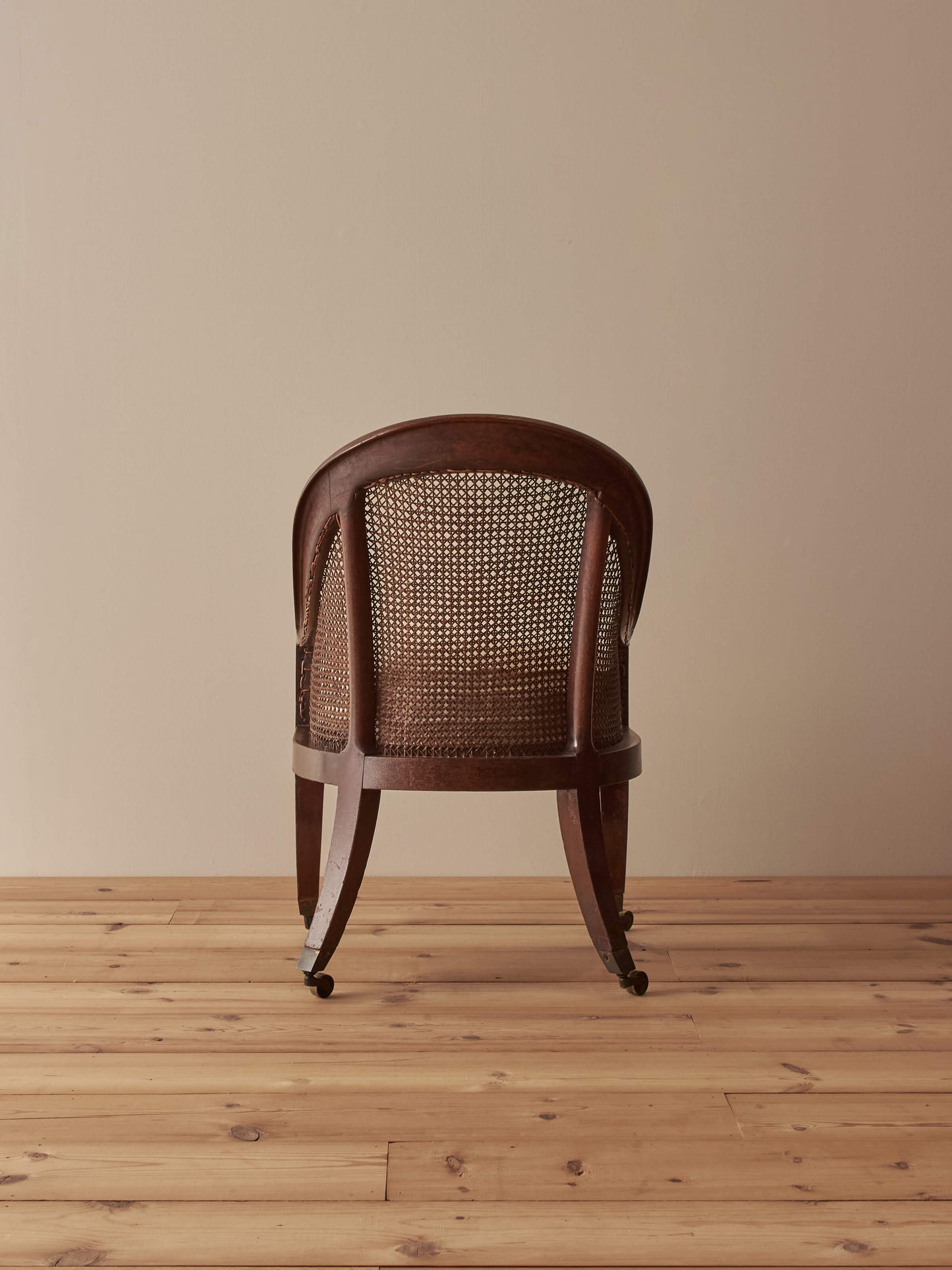 Regency mahogany bergère library chair