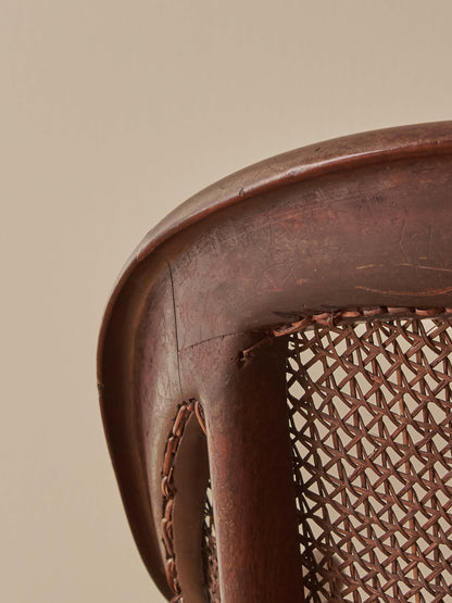 Regency mahogany bergère library chair