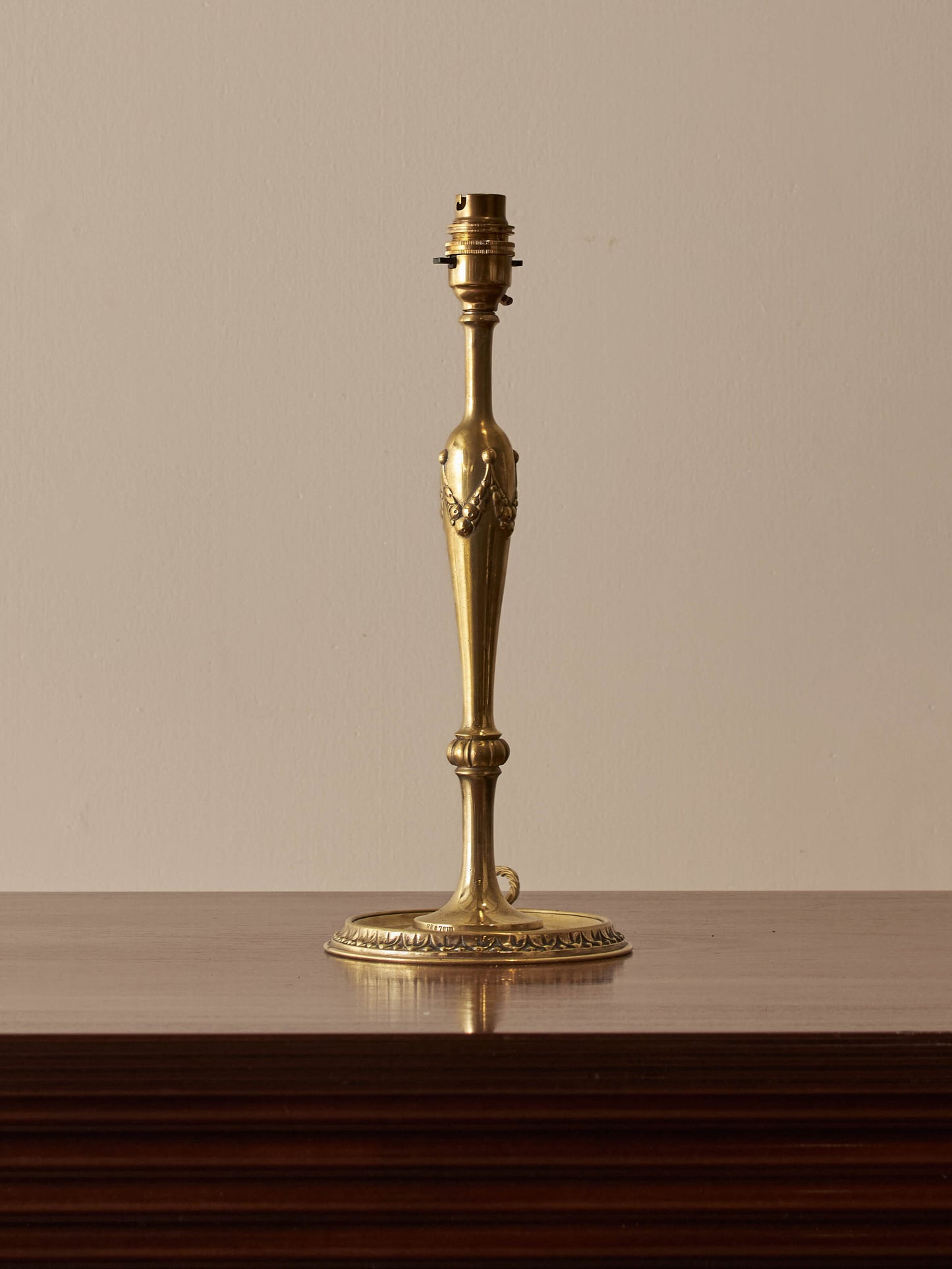 Brass Art Nouveau table lamp