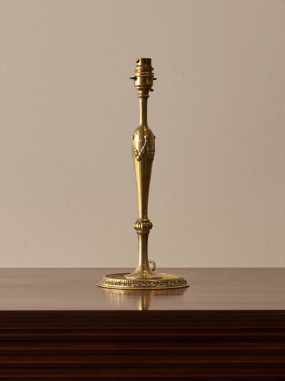 Brass Art Nouveau table lamp