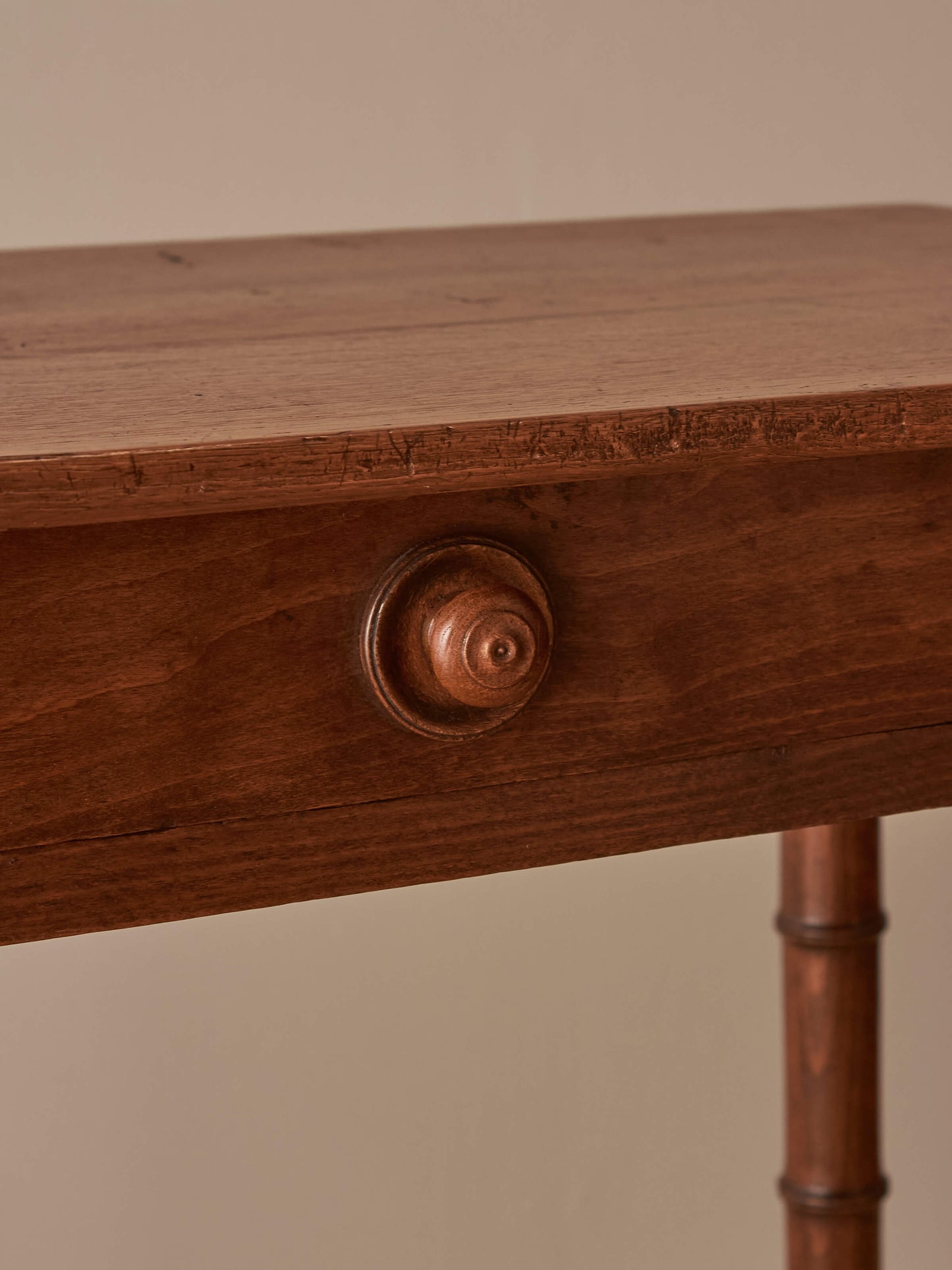 Antique French faux bamboo desk