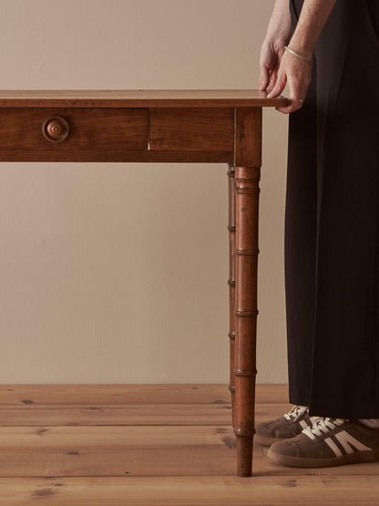 Antique French faux bamboo desk