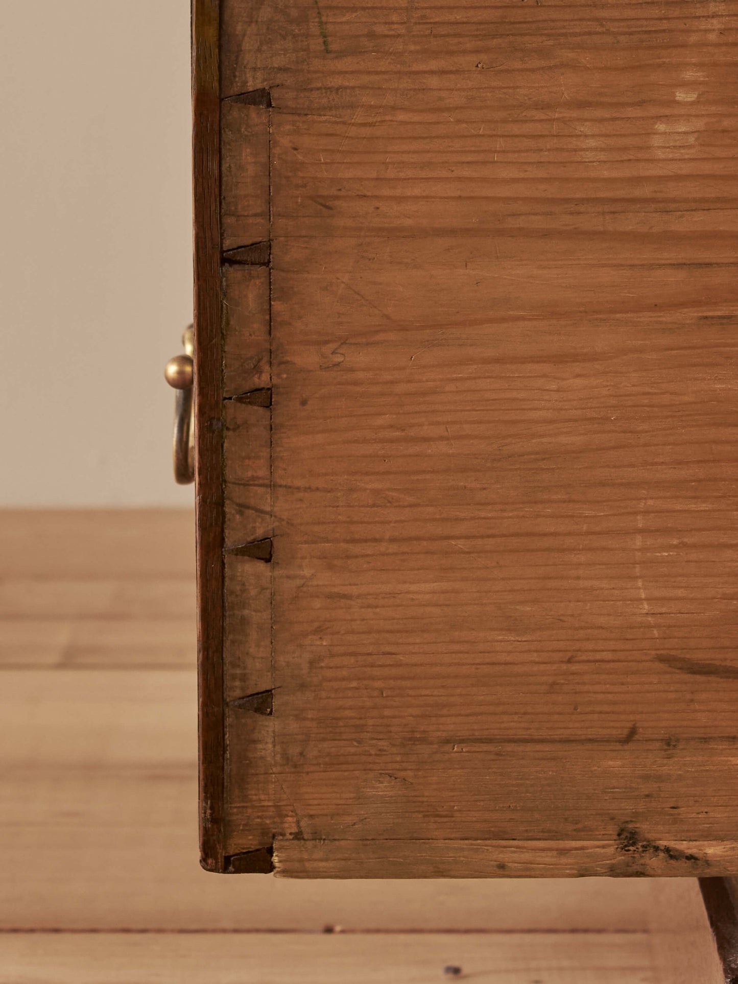 Georgian oak pedestal desk