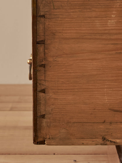 Georgian oak pedestal desk