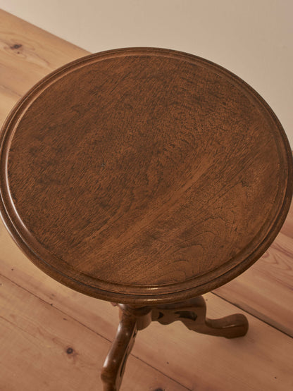 French antique walnut bobbin occasional table