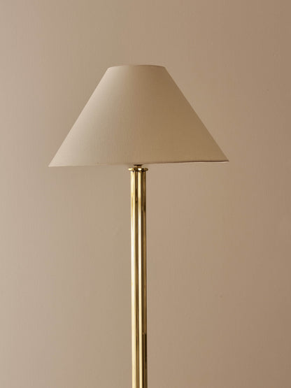 Danish mid-century brass floor lamp