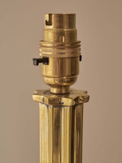 Danish mid-century brass floor lamp