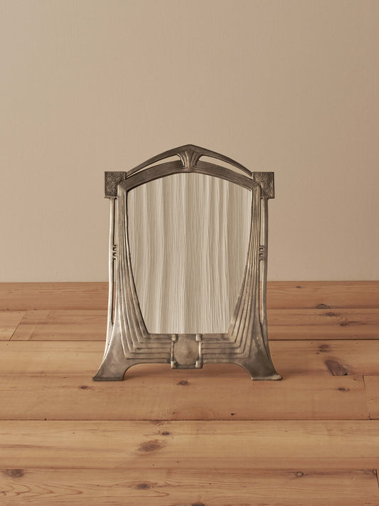 Art Nouveau secessionist silver-plated mirror by WMF