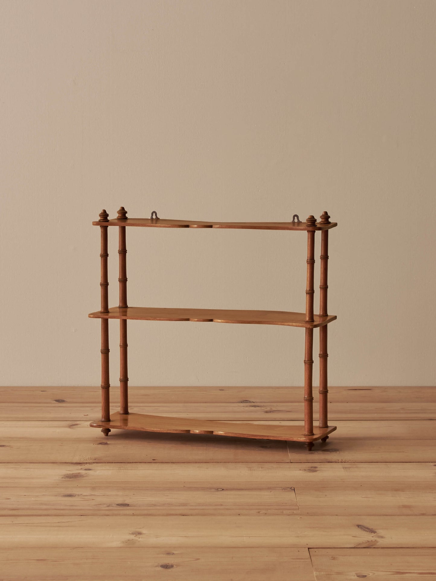 French vintage faux bamboo wall-shelf