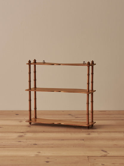 French vintage faux bamboo wall-shelf
