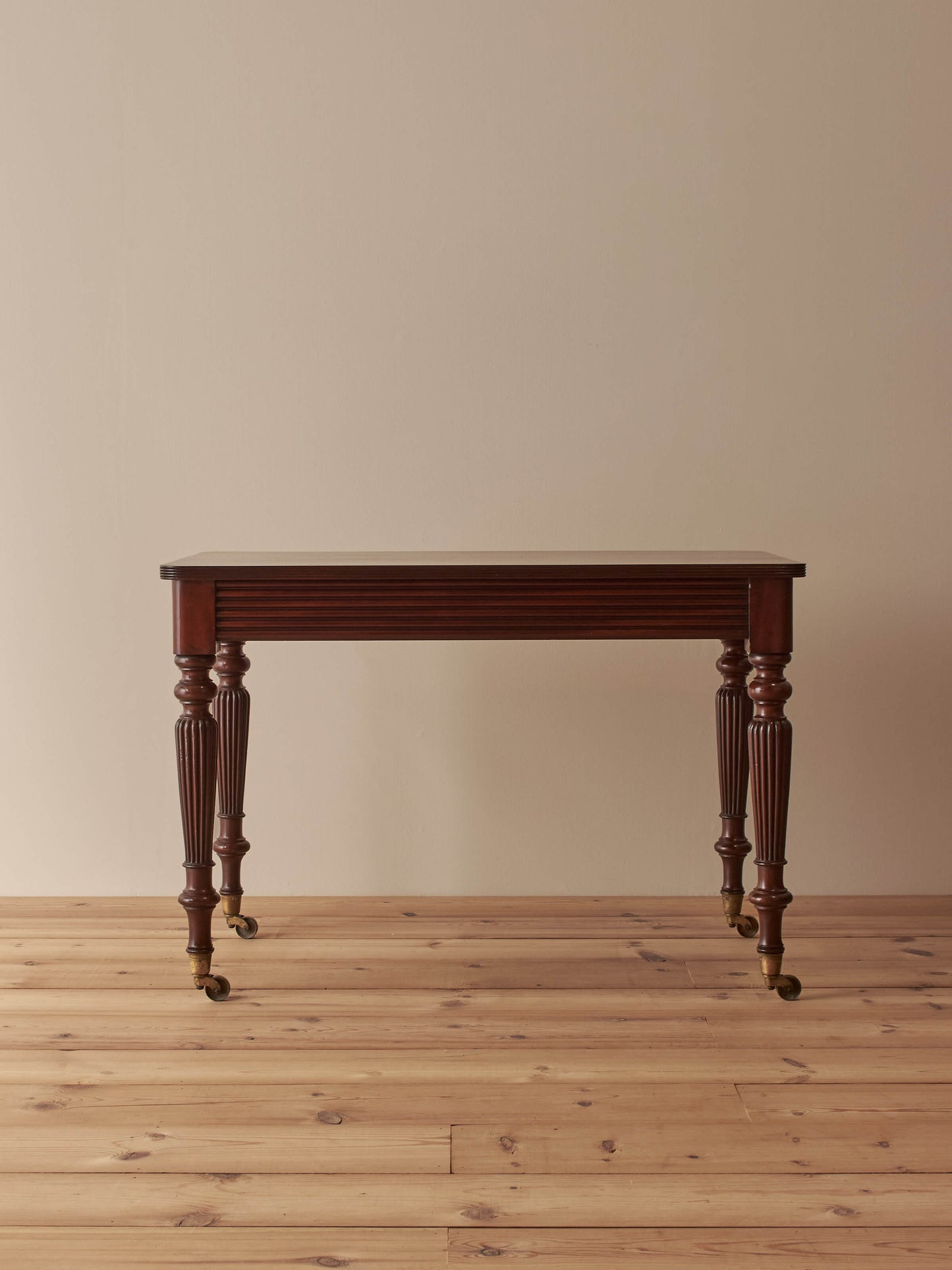 Victorian mahogany reeded desk