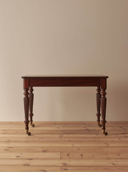 Victorian mahogany reeded desk