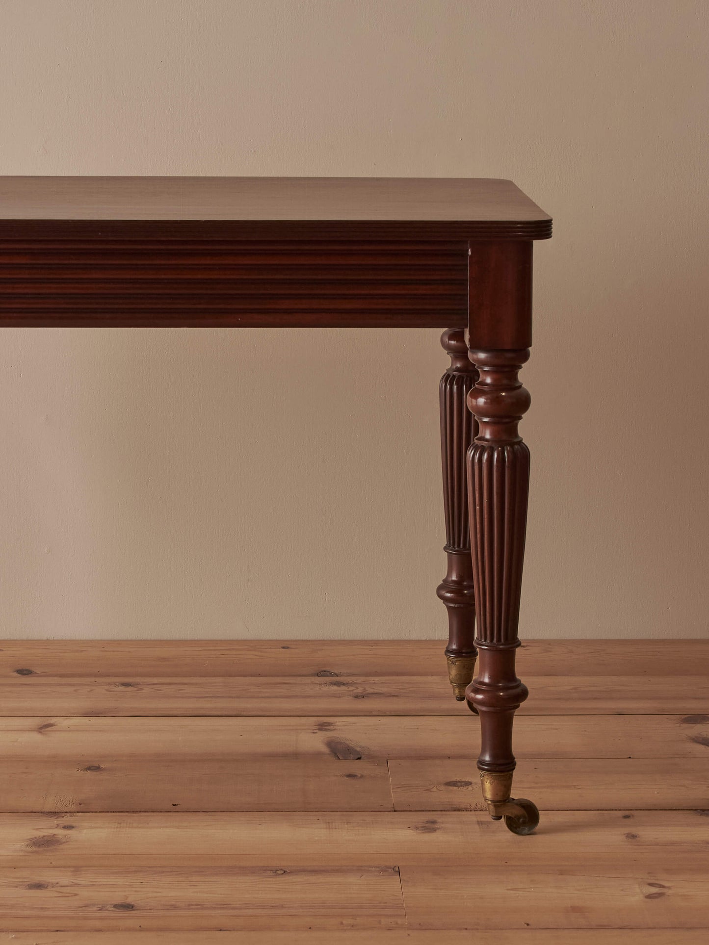 Victorian mahogany reeded desk